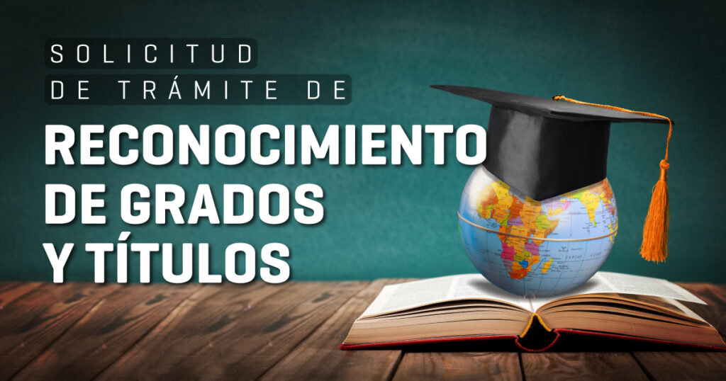 tramites para reconocimiento de titulos en linea